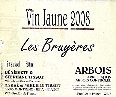 Vin Jaune Les Bruyères