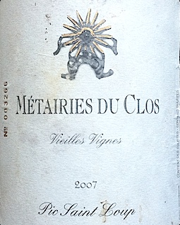 Métairies du Clos Vieilles Vignes