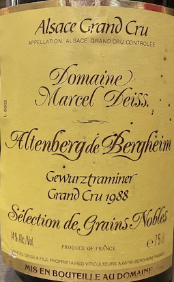 Altenberg de Bergheim Sélection de Grains Nobles